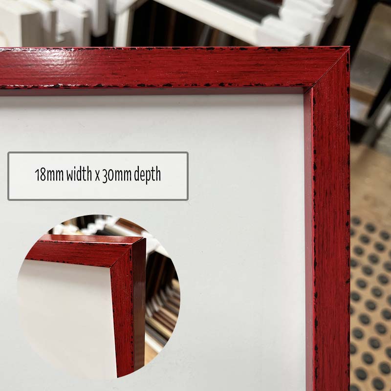 50x70cm Red Distressed Photo Frame [5070-11]